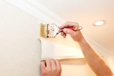 Pose de papier peint à Ferrassières — revêtements muraux et toiles de verre